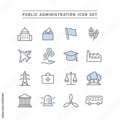 PUBLIC ADMINISTRATION ICON SET