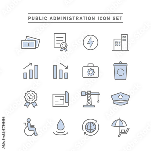 PUBLIC ADMINISTRATION ICON SET