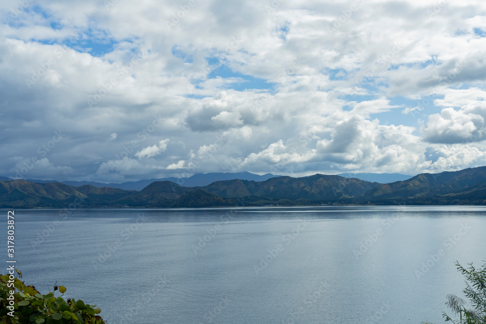 Beautiful landscape of Lake Tazawako