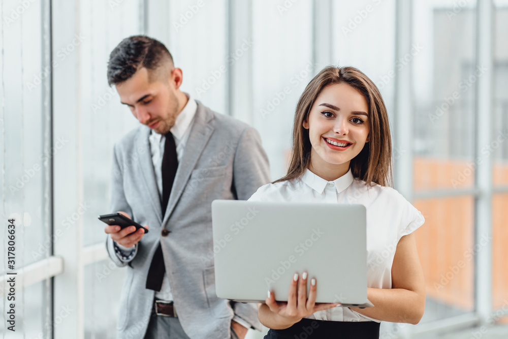 Teamwork concept. Business people enjoying work together, surfing online. Teamwork concept. Business people enjoying work together, surfing online.
