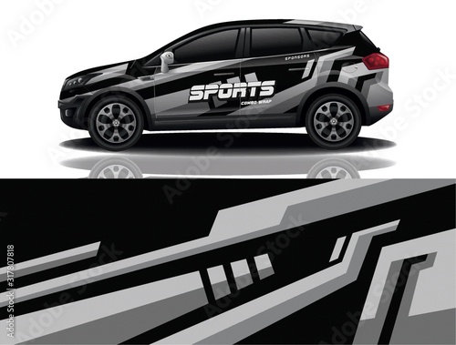 suv car  deval wrap design vector