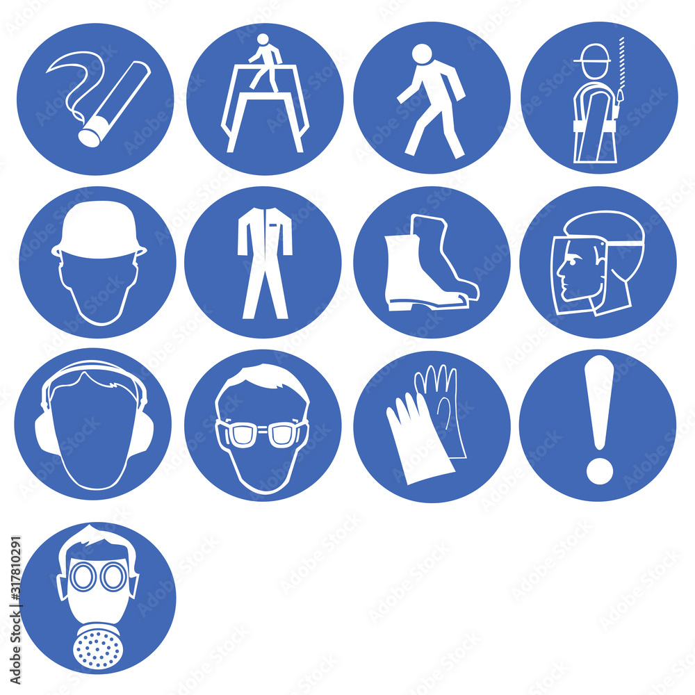 notice signs. set of vector illustrations notice signs. set of vector illustrations