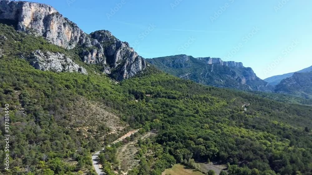 Verdon mountains and valley, La Palud-sur-Verdon, Alpes de Haute Provence. France. Verdon mountains and valley, La Palud-sur-Verdon, Alpes de Haute Provence. France.