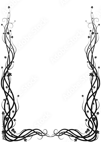 weaving ivy plant on a white background