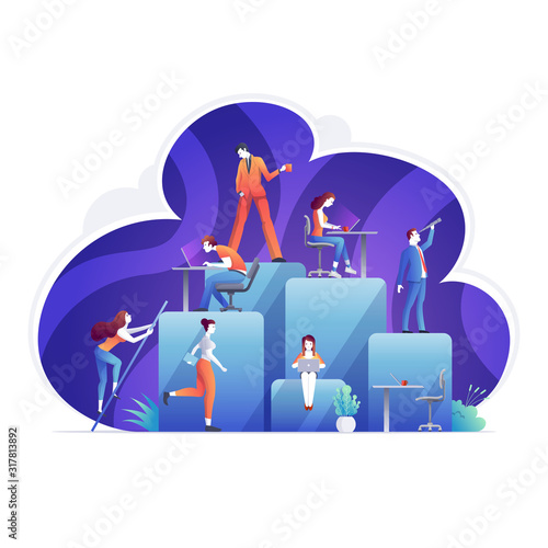 Business hierarchy, ceo, organization, job, working, leadership