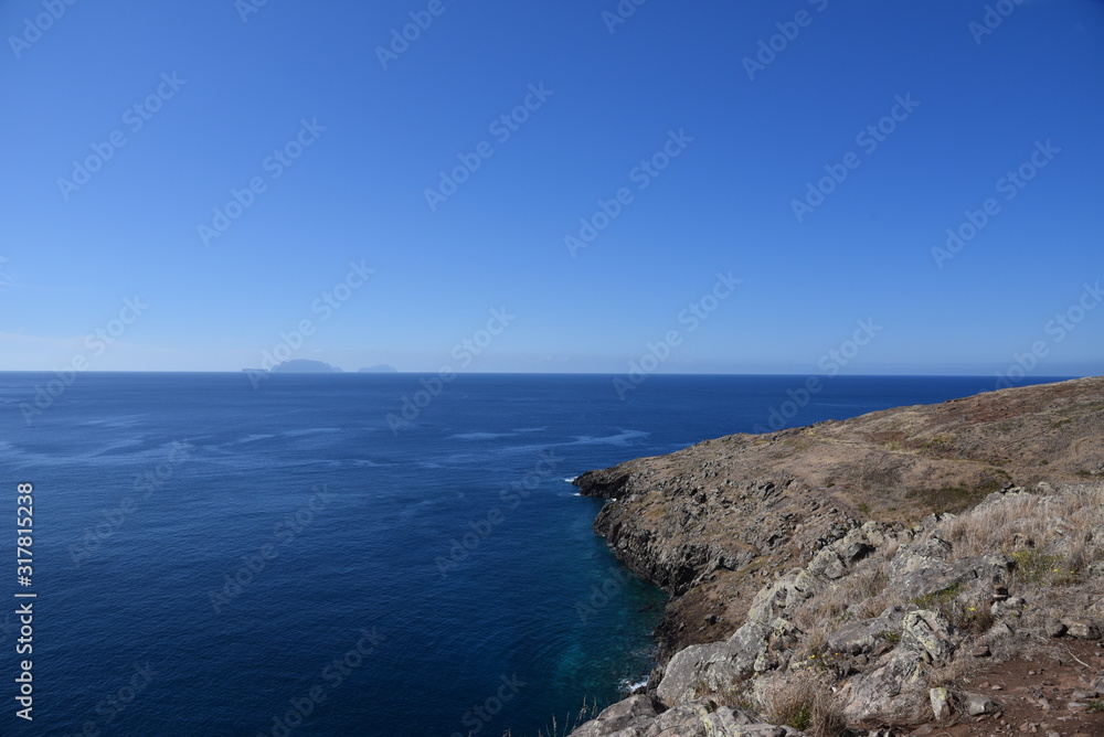 Landscape of Point of Saint Lawrence (Ponta de Sao Lourenco), easternmost point of the island of Madeira, Portugal.