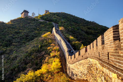 Juyongguan (Juyong Pass) of the Great Wall of China in the Changping District, about 50 kilometers from central Beijing, China photo