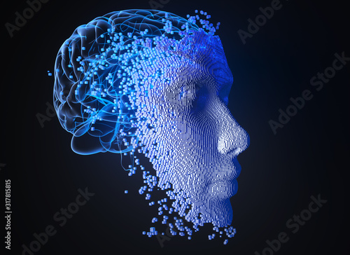 Konstfotografi Artificial intelligence concept