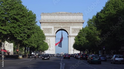 Avenue de la Grande Armee and the Arc de Triomphe, Paris, France, Europe photo