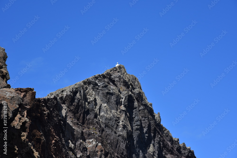 Landscape of Point of Saint Lawrence (Ponta de Sao Lourenco), easternmost point of the island of Madeira, Portugal.