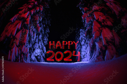 New Year's greetings in Tatra Mountains photo