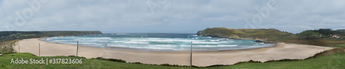 Panoramic of a beach in Galicia