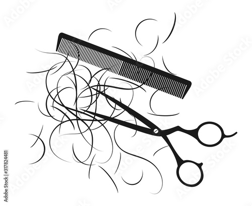 Design of hair cutting scissors