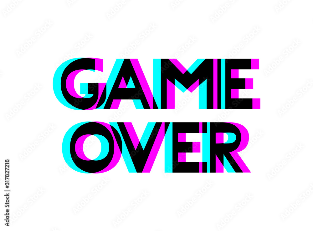 Design of game over message