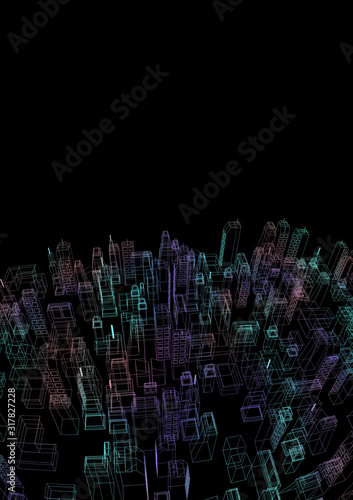 futuristic city render