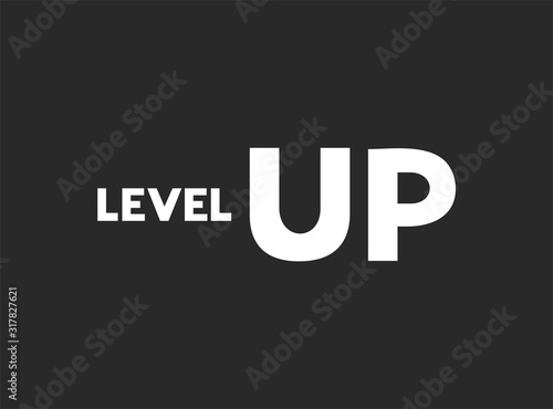 Design of level up message