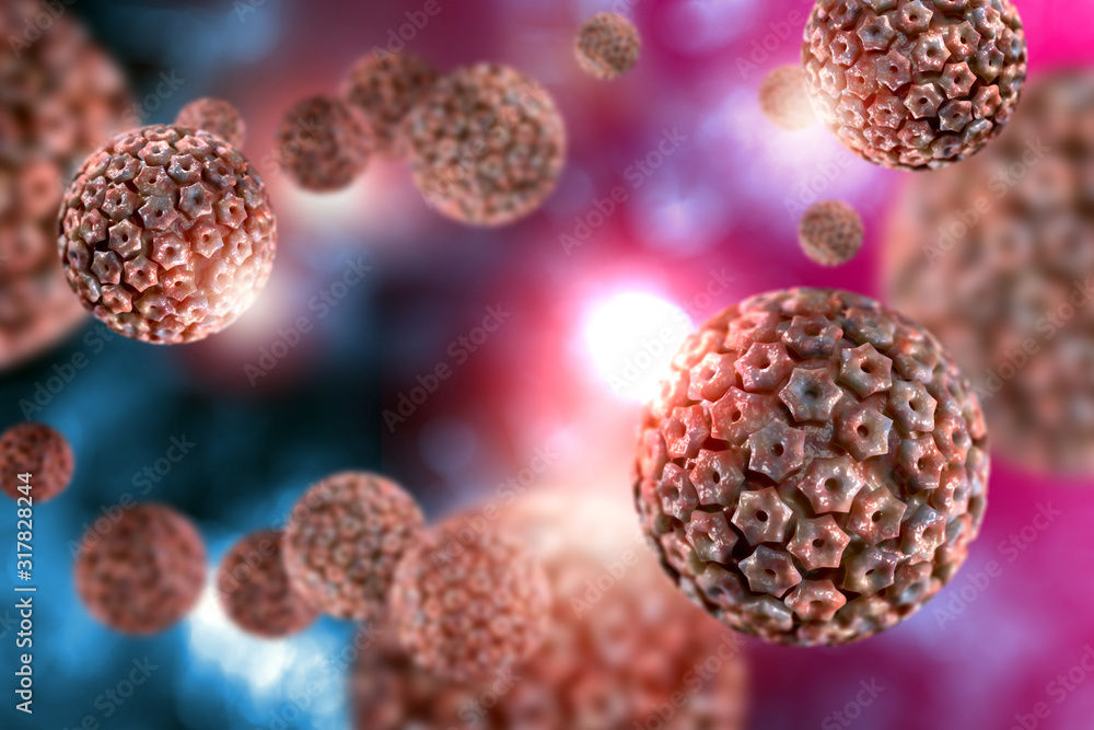 Obraz na plátně Herpes Simplex Virus Infection