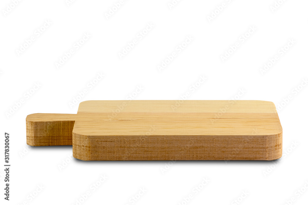 Unused, very clean wooden cutting board. Clean surface, without scratches and without stains. New cut wood. Isolated on white background. Unused, very clean wooden cutting board. Clean surface, without scratches and without stains. New cut wood. Isolated on white background.