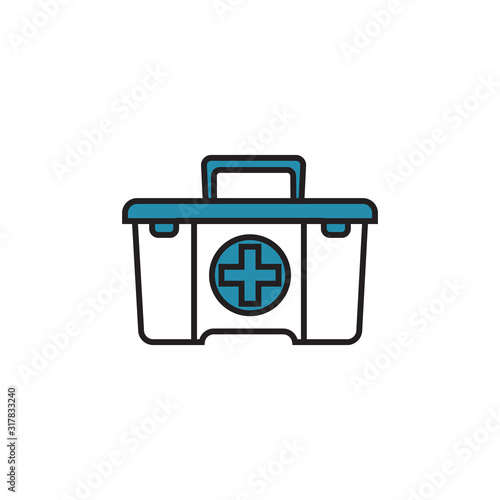 medical kit bag icon