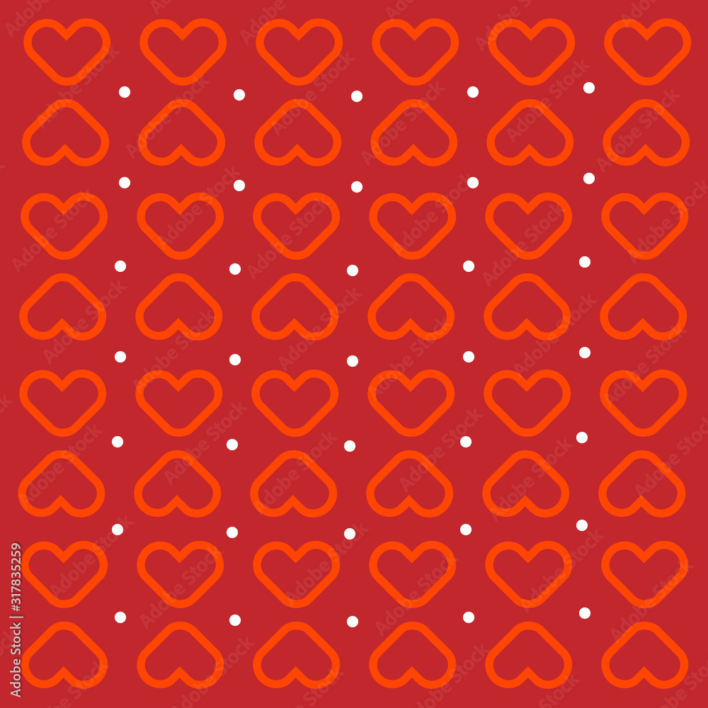 Seamless pattern love background vector eps 10