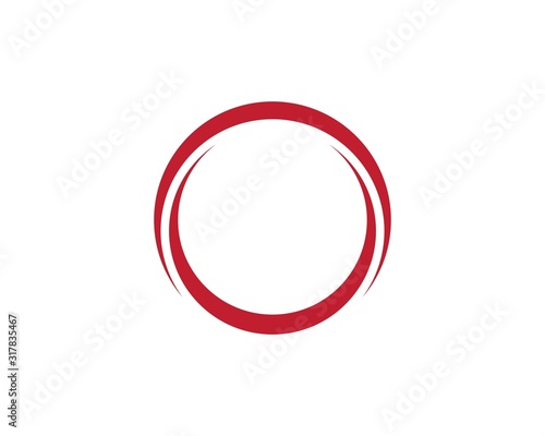 circle ring logo template vector