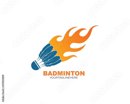 Wallpaper Mural shuttlecock vector icon logo illustration design Torontodigital.ca