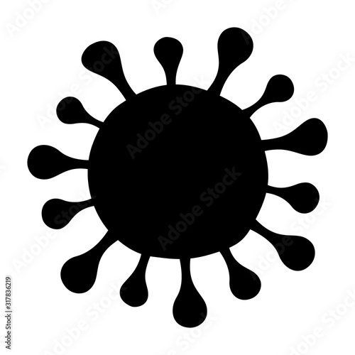 Virus  viruses  bacteria or viral infection flat vector icon for medical apps and websites