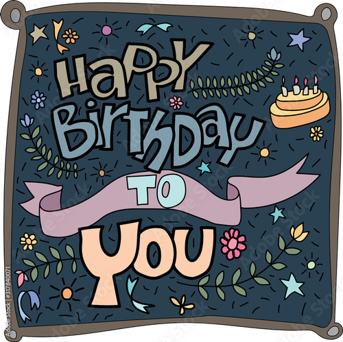 Happy Birthday vector design for greeting cards and poster design template for birthday celebration.