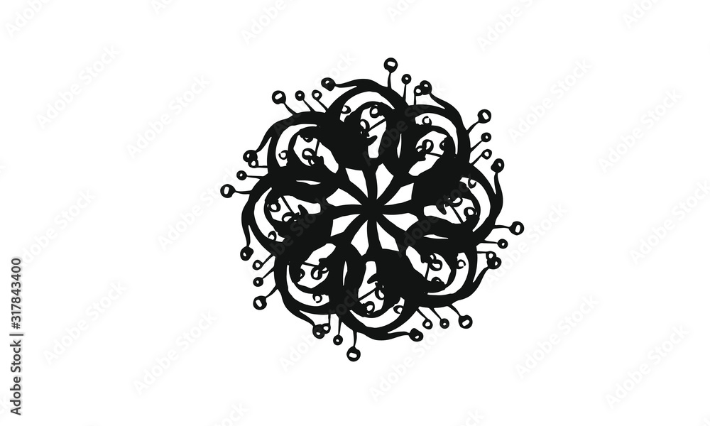 Flower circle pattern texture Flower circle pattern texture