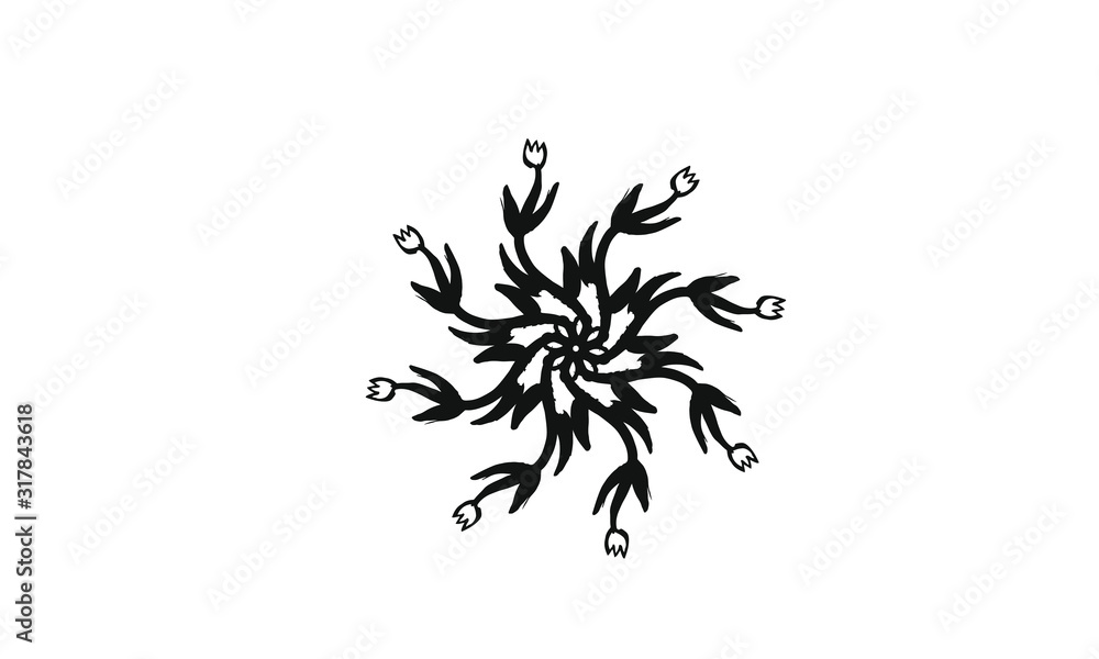 Twirl flower pattern texture Twirl flower pattern texture