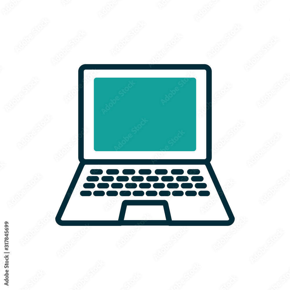 Isolated digital laptop vector design Isolated digital laptop vector design