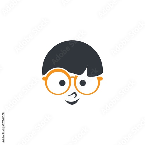 Geek logo template vector icon