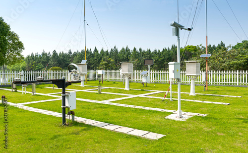 The weather station in the forest