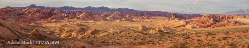 Panorama of Valley of Fire State Park Nevada