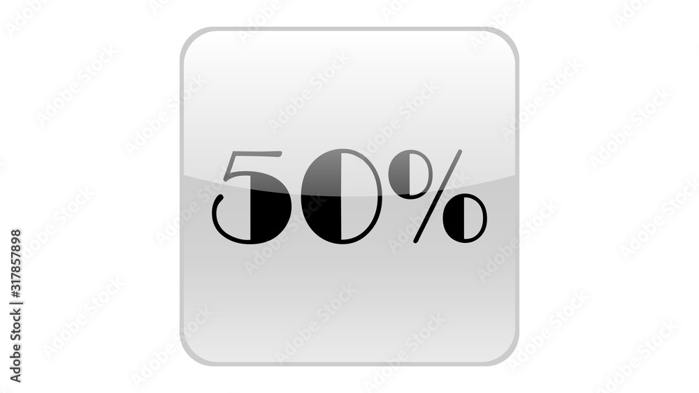 50% icon vector. Sale banner isolated on white background vector design 50% icon vector. Sale banner isolated on white background vector design