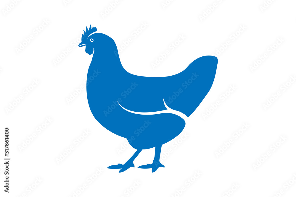 Fototapeta premium Hen icon simple vector illustration