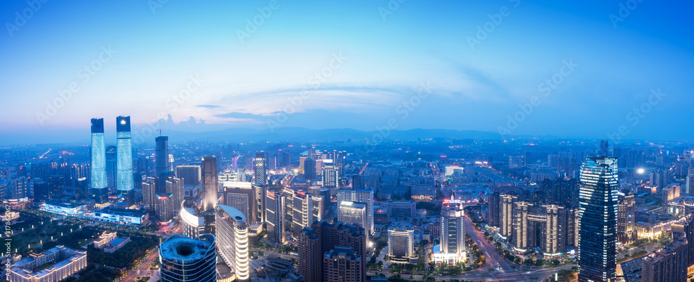 Fototapeta premium Bird view at Nanchang China