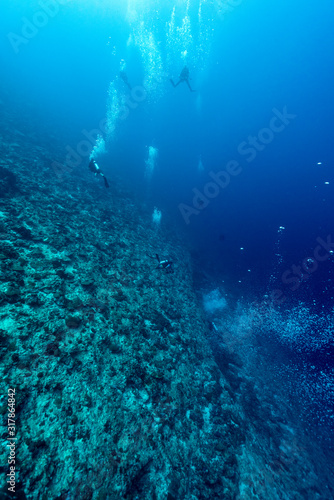 Divers in Maldives
