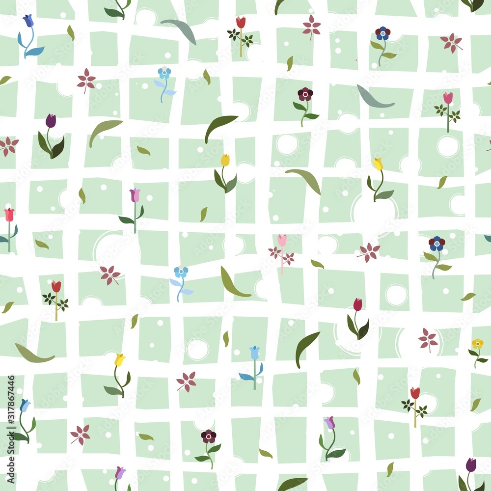 Seamless Floral Pattern. Contemporary Design. Seamless Floral Pattern. Contemporary Design.