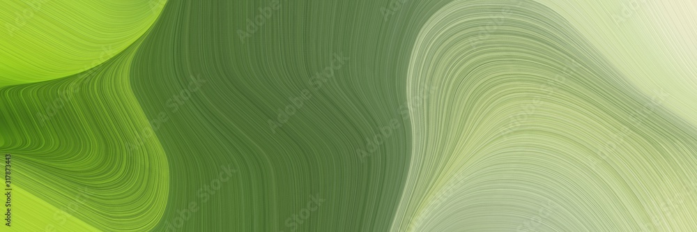 dynamic horizontal header with olive drab, pastel gray and dark olive green colors. dynamic curved lines with fluid flowing waves and curves