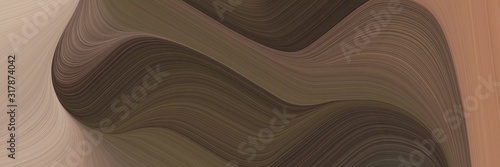 decorative header design with old mauve, rosy brown and pastel brown colors. dynamic curved lines with fluid flowing waves and curves