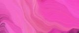 modern designed horizontal header with neon fuchsia, moderate pink and dark moderate pink colors. very dynamic curved lines with fluid flowing waves and curves