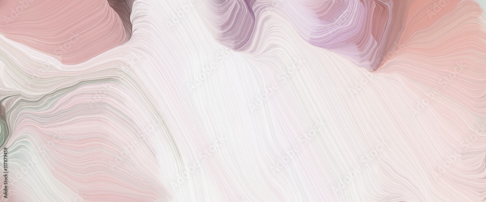 moving designed horizontal header with antique white, misty rose and ...