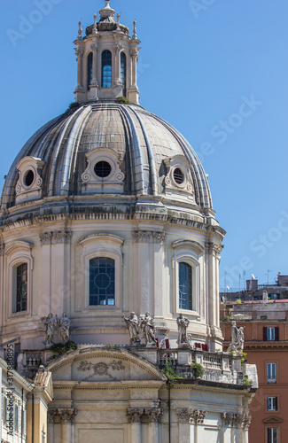 church's dome in the Rome