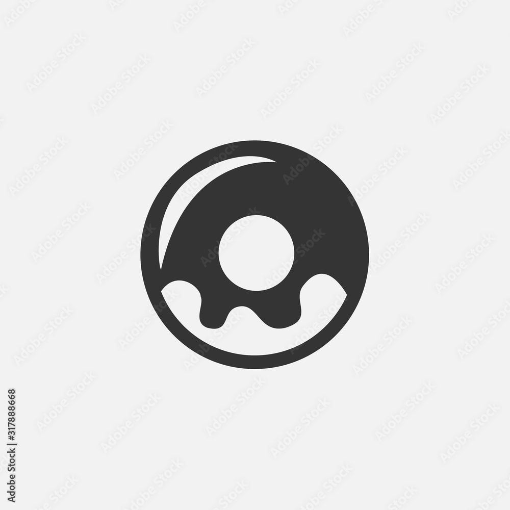 Fototapeta premium doughnut icon