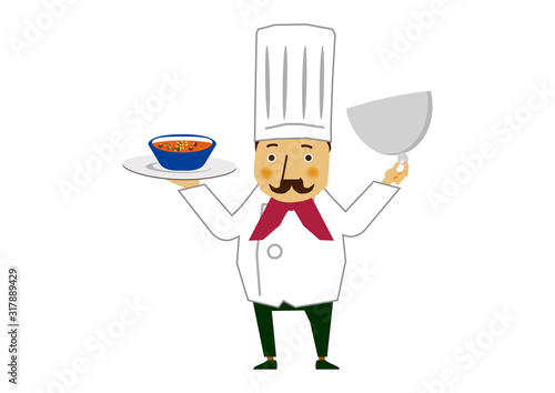 職業のクリップアート。コックさん。シェフ。料理人。