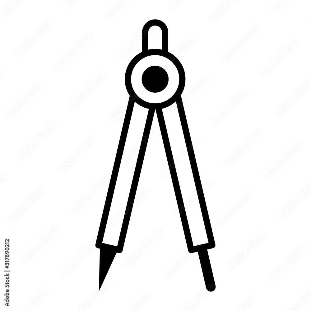 Drawing compass icon vector sign and symbols on trendy design Drawing compass icon vector sign and symbols on trendy design