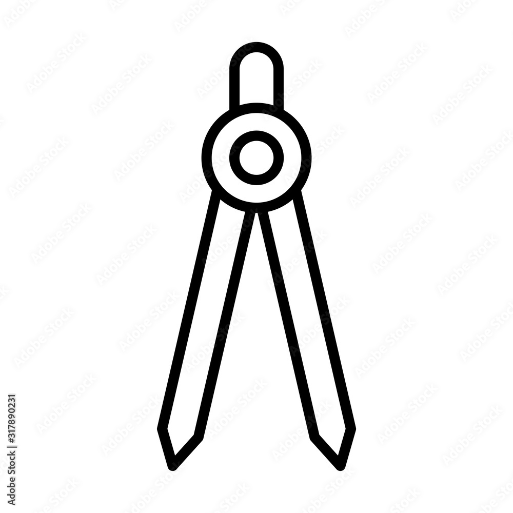 Drawing compass icon vector sign and symbols on trendy design Drawing compass icon vector sign and symbols on trendy design
