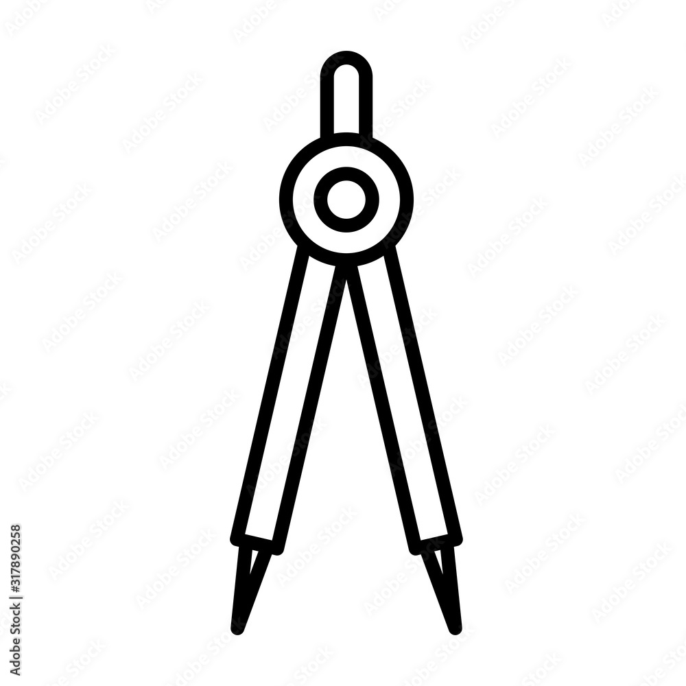 Drawing compass icon vector sign and symbols on trendy design Drawing compass icon vector sign and symbols on trendy design