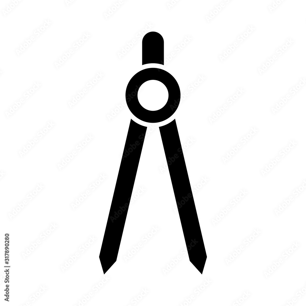 Drawing compass icon vector sign and symbols on trendy design Drawing compass icon vector sign and symbols on trendy design